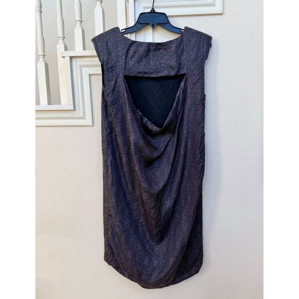 SATCH Silk Cowl-back Sheath Dress size S